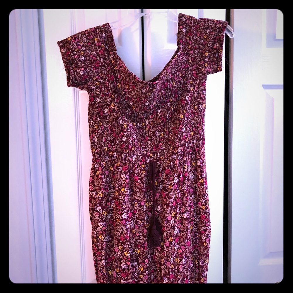 Floral pants romper
